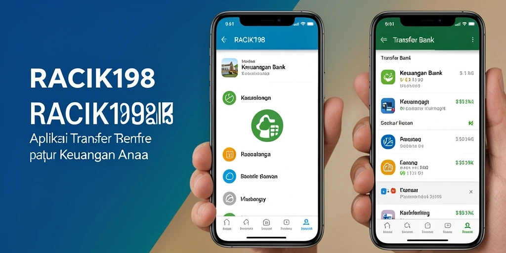Antarmuka aplikasi Transfer Bank yang modern dan user-friendly.