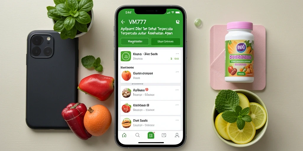 Antarmuka VM777 yang intuitif dan mudah digunakan untuk diet sehat.